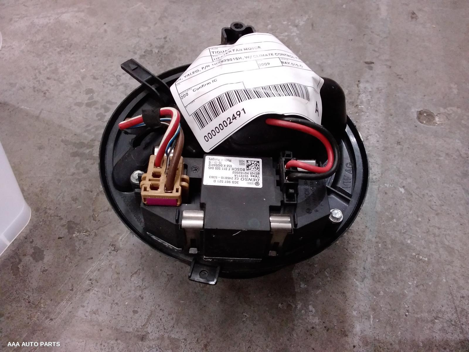 Heater Fan Motor VOLKSWAGEN TIGUAN 2009 (EXIST)